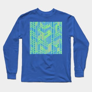 Easter Abstract Line Art (MD23ETR007b) Long Sleeve T-Shirt
